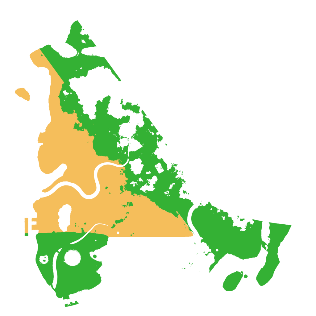Biome Rust Map: Procedural Map, Size: 3500, Seed: 699