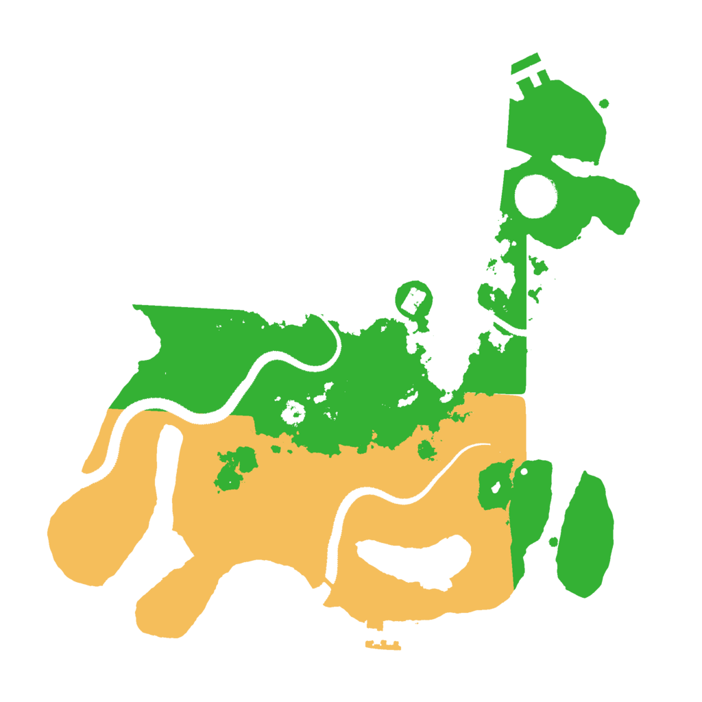 Biome Rust Map: Procedural Map, Size: 3000, Seed: 2576401