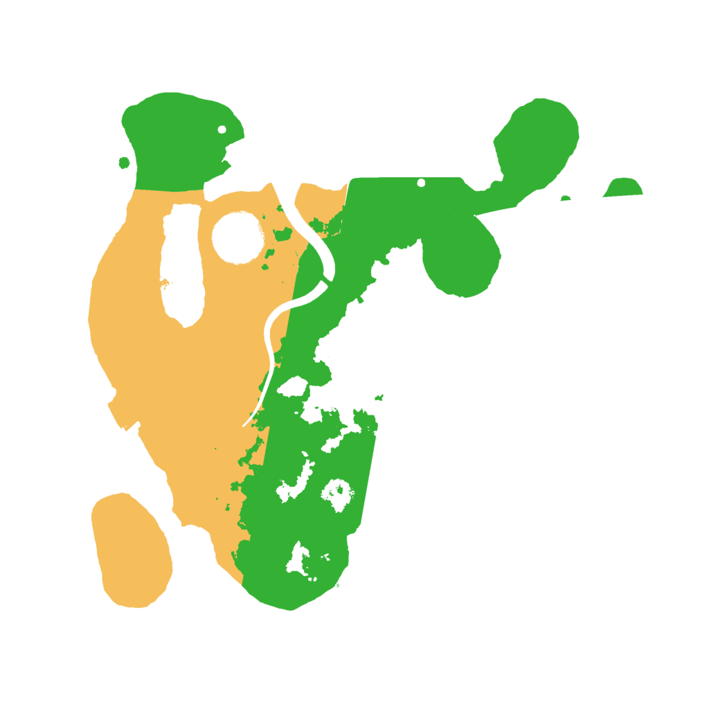 Biome Rust Map: Procedural Map, Size: 2500, Seed: 818735411