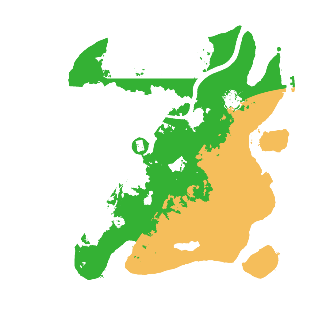 Biome Rust Map: Procedural Map, Size: 3000, Seed: 119295701