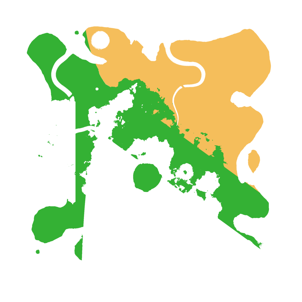 Biome Rust Map: Procedural Map, Size: 3000, Seed: 1411210492