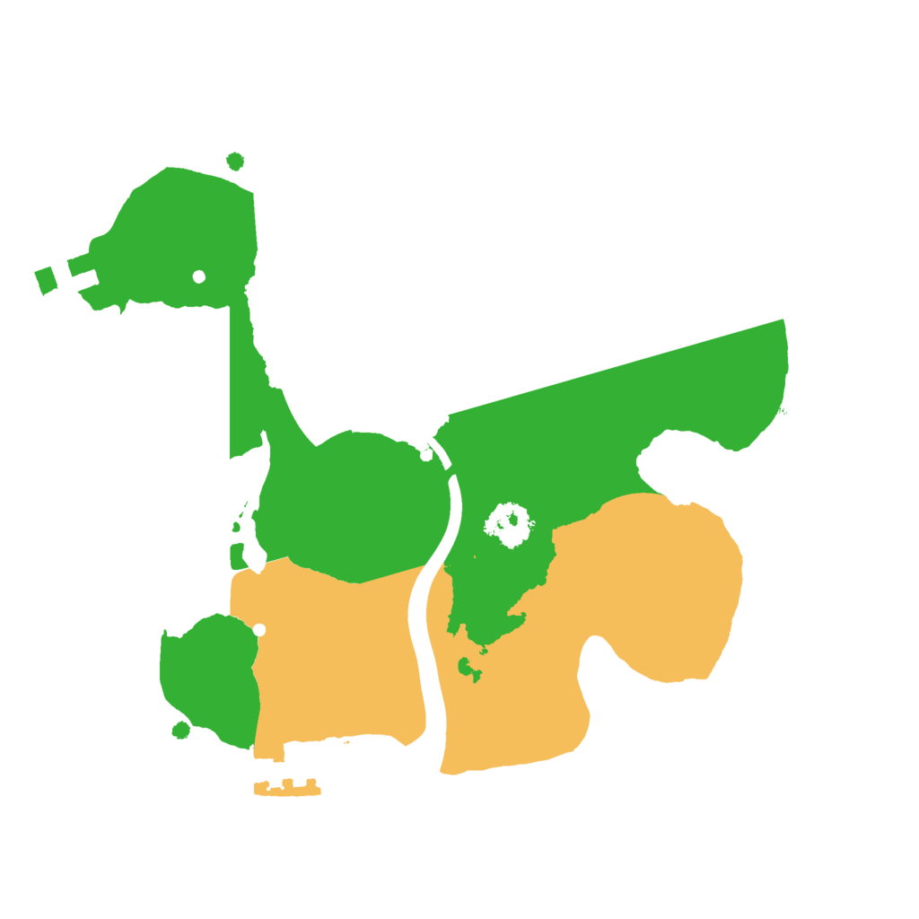 Biome Rust Map: Procedural Map, Size: 2100, Seed: 737912605