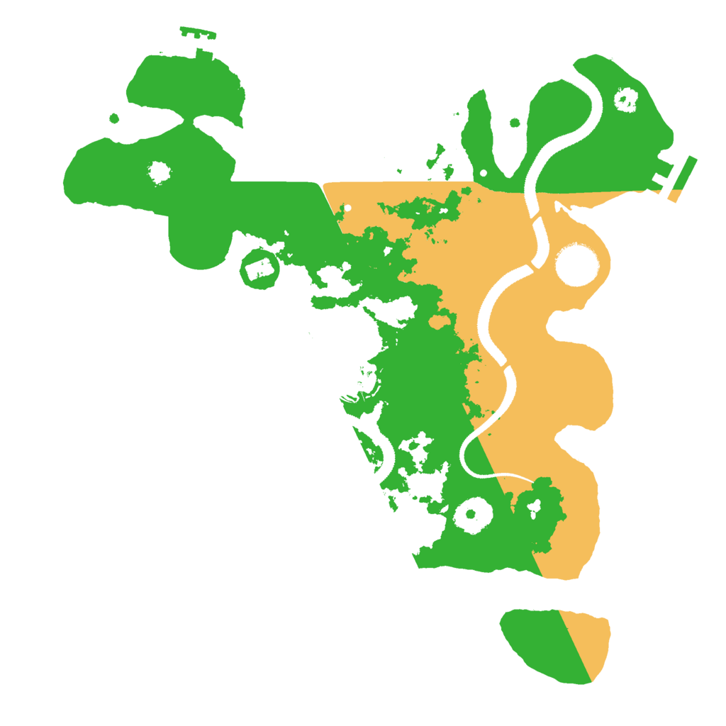 Biome Rust Map: Procedural Map, Size: 3000, Seed: 22239