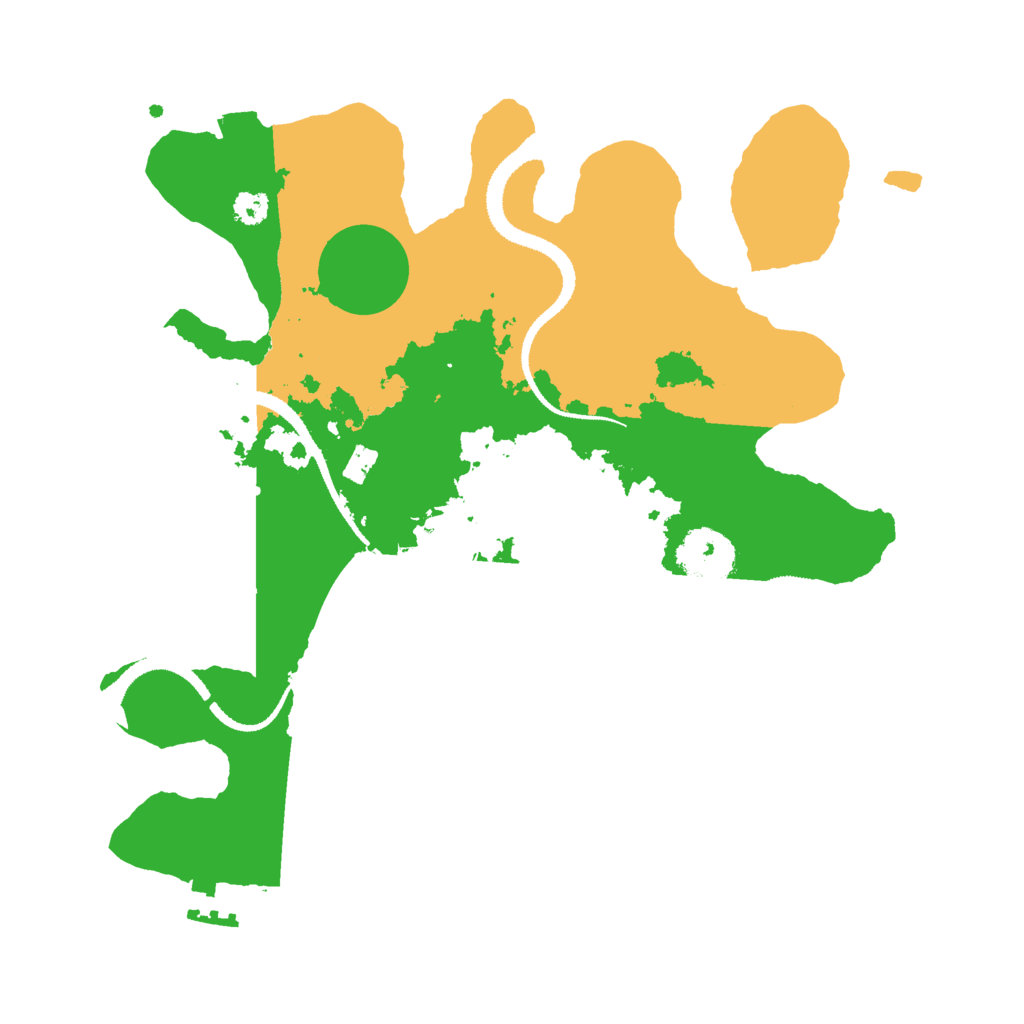 Biome Rust Map: Procedural Map, Size: 3000, Seed: 2475414