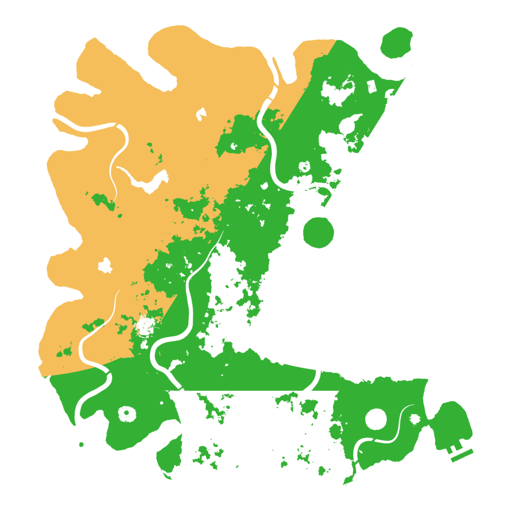Biome Rust Map: Procedural Map, Size: 4500, Seed: 27993816