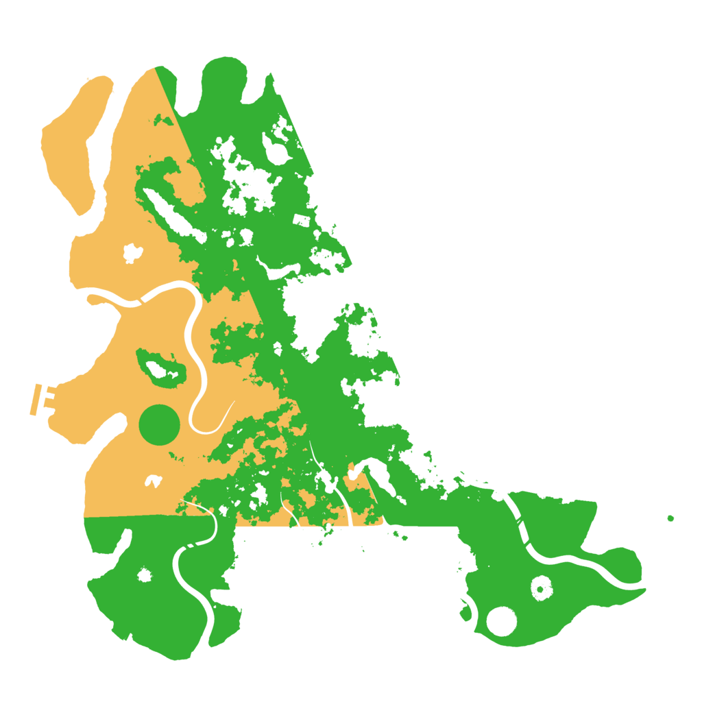 Biome Rust Map: Procedural Map, Size: 4500, Seed: 10072025