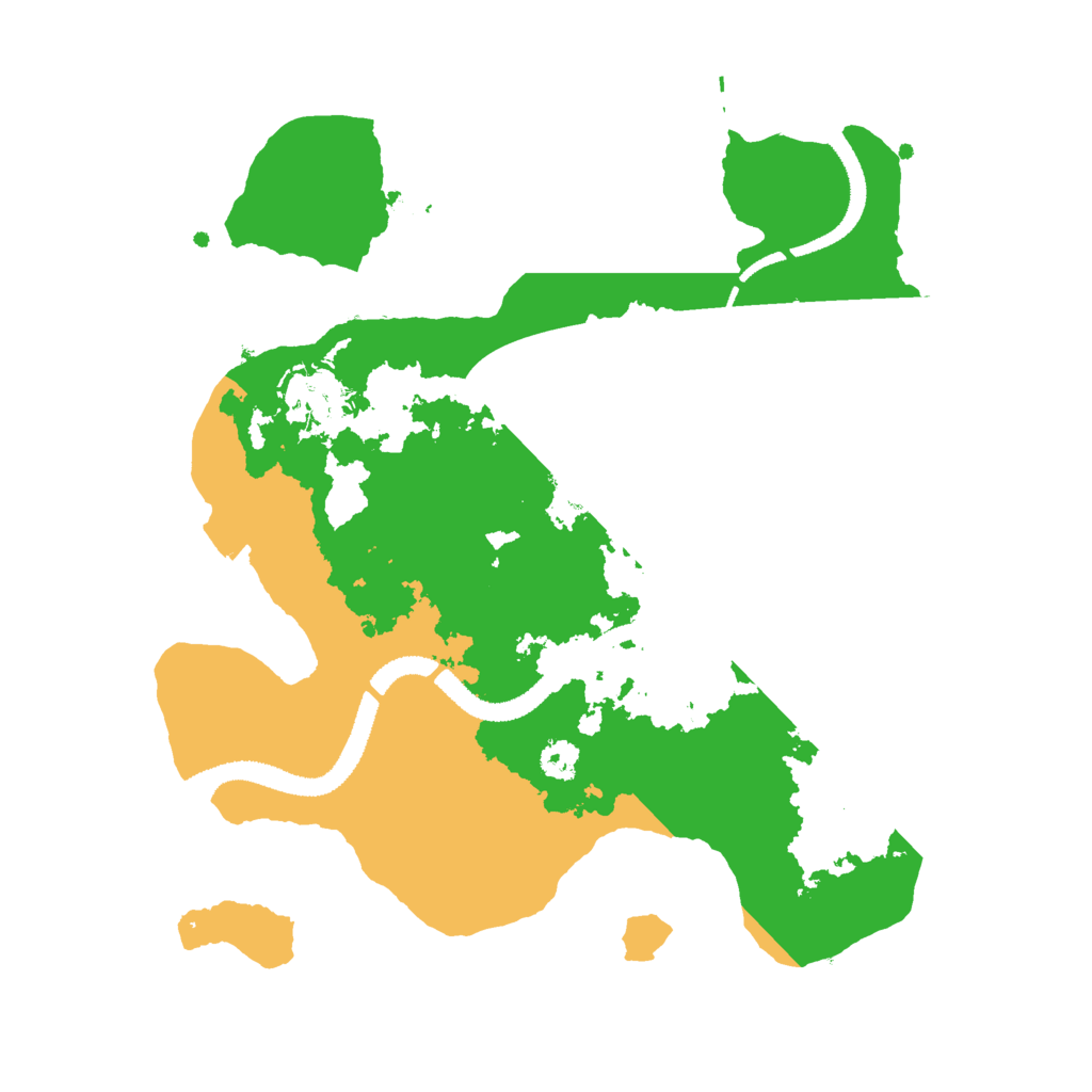 Biome Rust Map: Procedural Map, Size: 2800, Seed: 242514