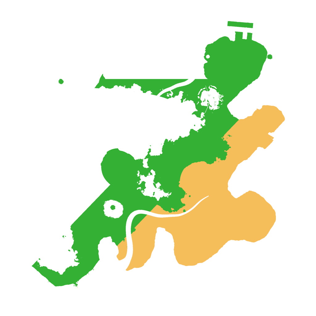 Biome Rust Map: Procedural Map, Size: 2500, Seed: 1617772667
