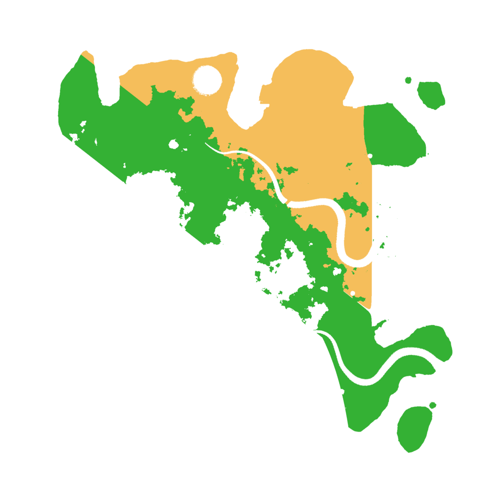 Biome Rust Map: Procedural Map, Size: 3000, Seed: 11444