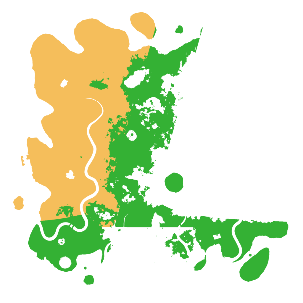 Biome Rust Map: Procedural Map, Size: 4500, Seed: 888954545