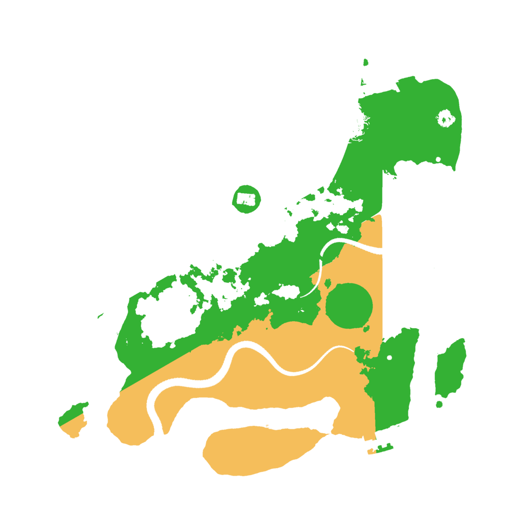 Biome Rust Map: Procedural Map, Size: 3000, Seed: 2103673337