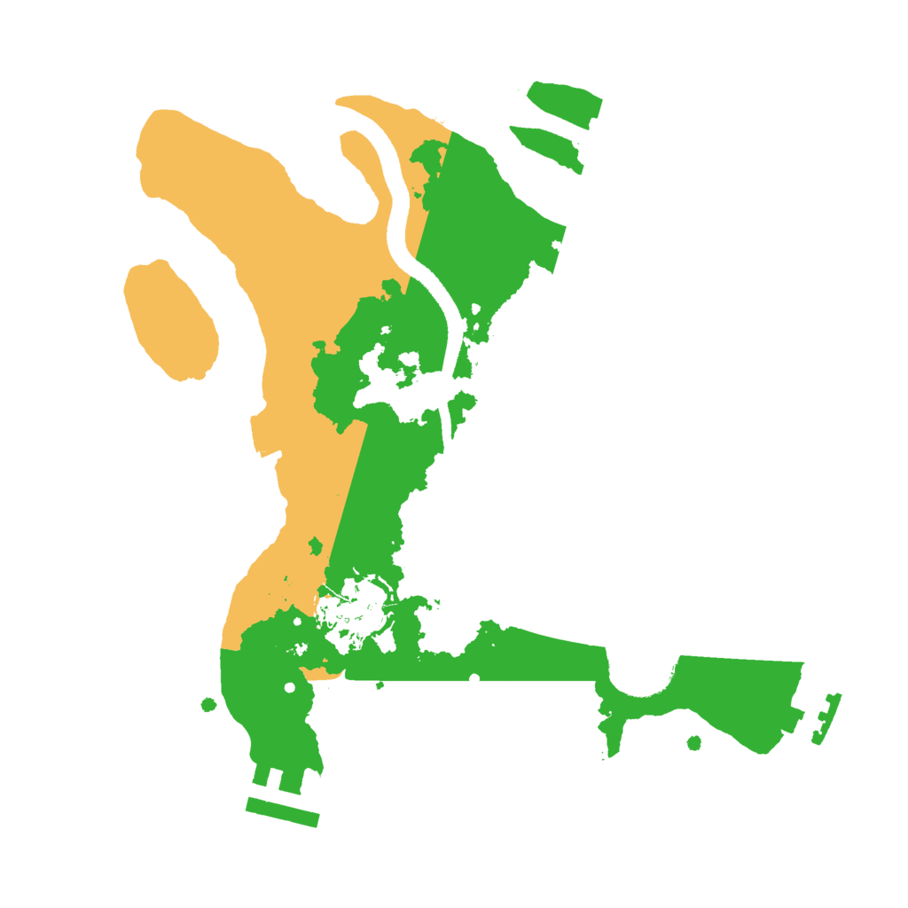 Biome Rust Map: Procedural Map, Size: 2500, Seed: 61922
