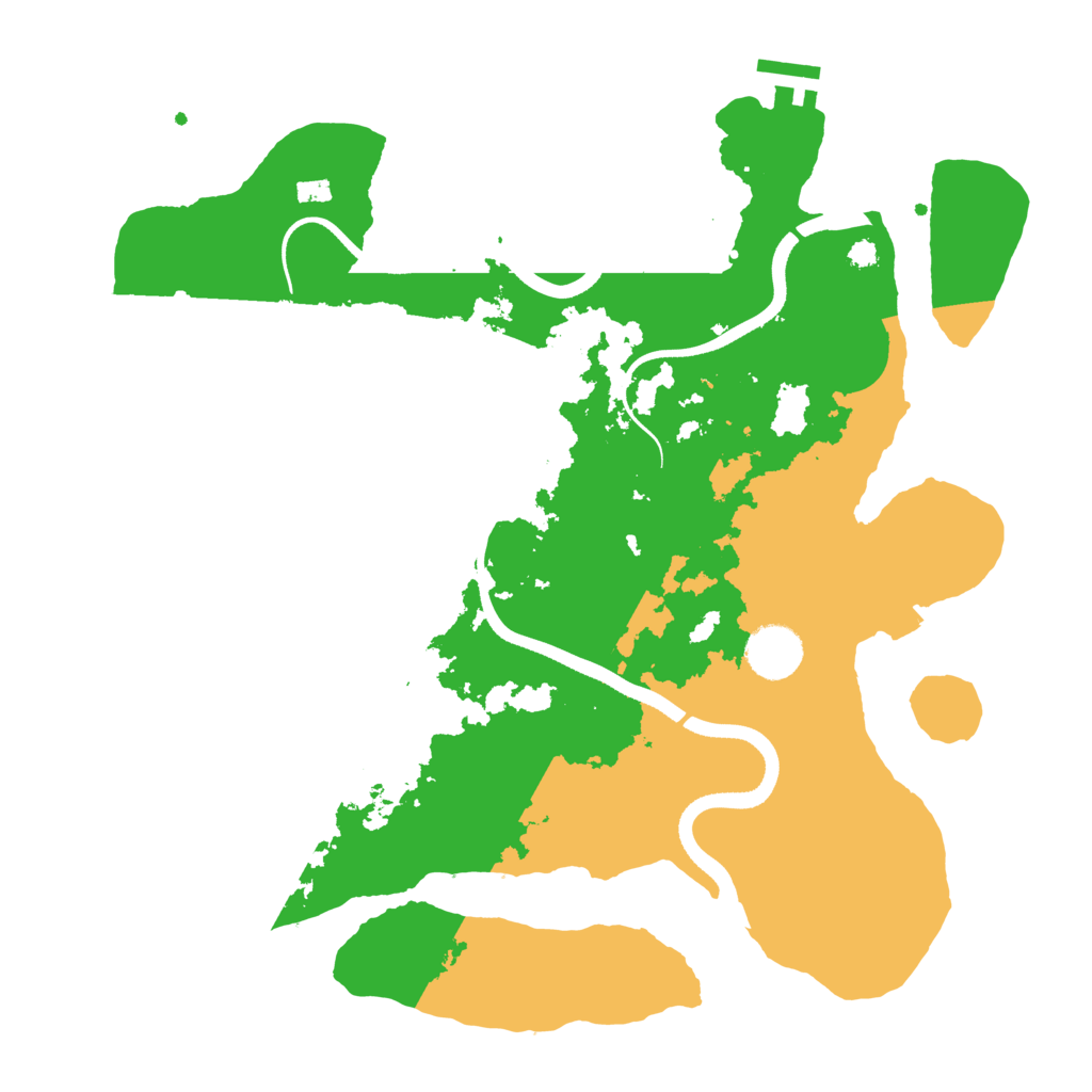 Biome Rust Map: Procedural Map, Size: 3500, Seed: 365614618