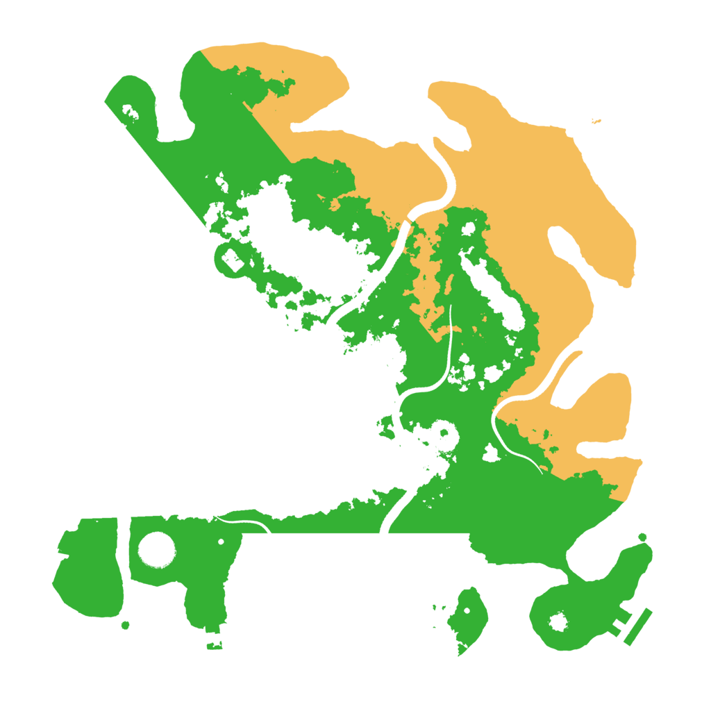 Biome Rust Map: Procedural Map, Size: 3500, Seed: 1290495301