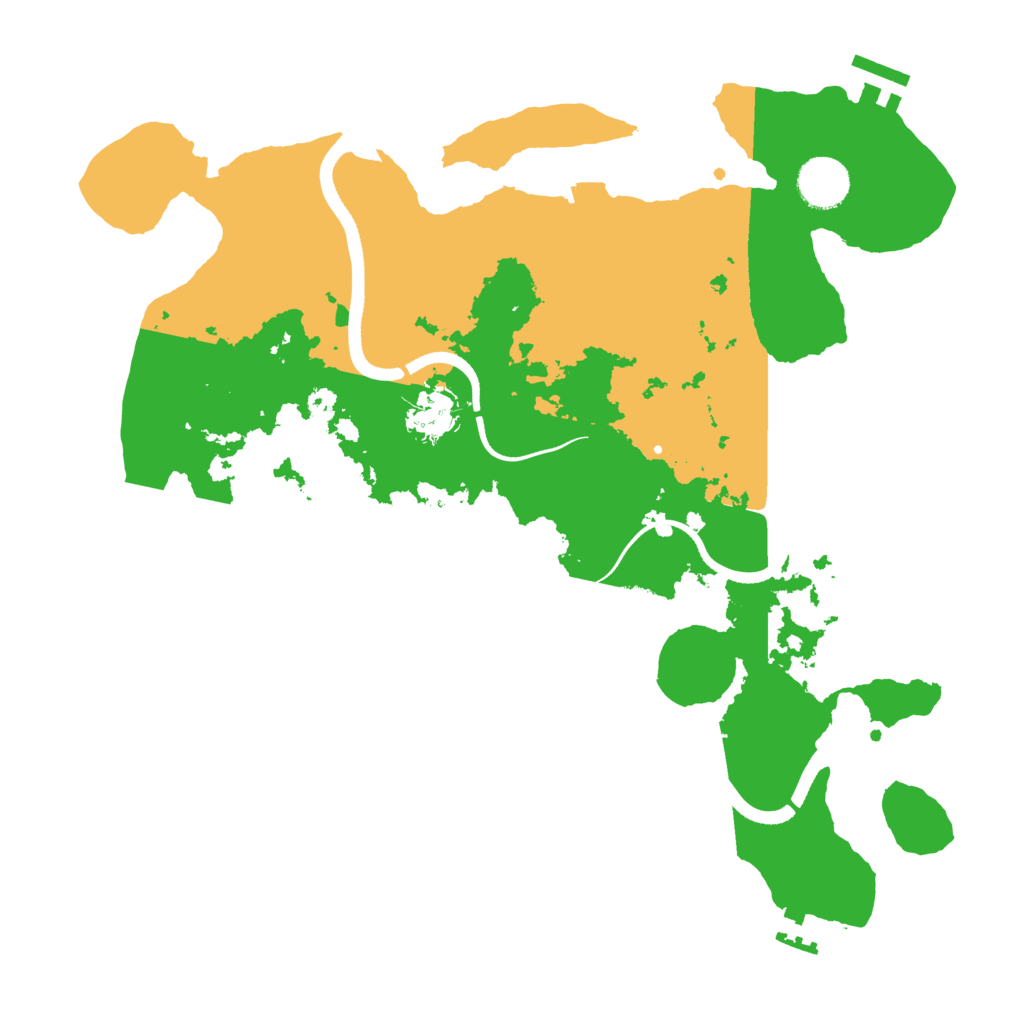 Biome Rust Map: Procedural Map, Size: 3500, Seed: 1853881407