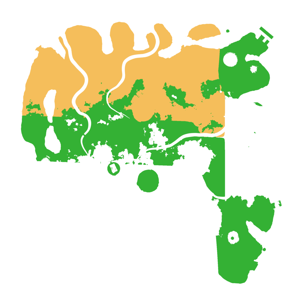 Biome Rust Map: Procedural Map, Size: 3750, Seed: 376396198