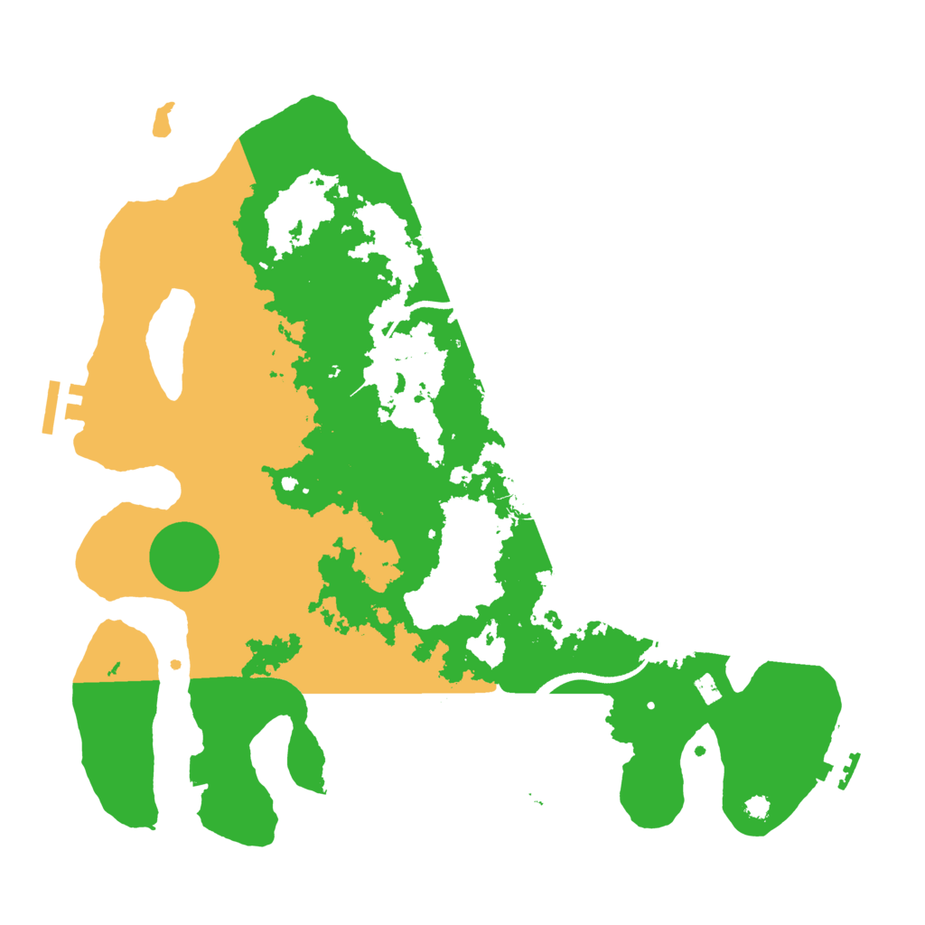 Biome Rust Map: Procedural Map, Size: 3500, Seed: 151824390