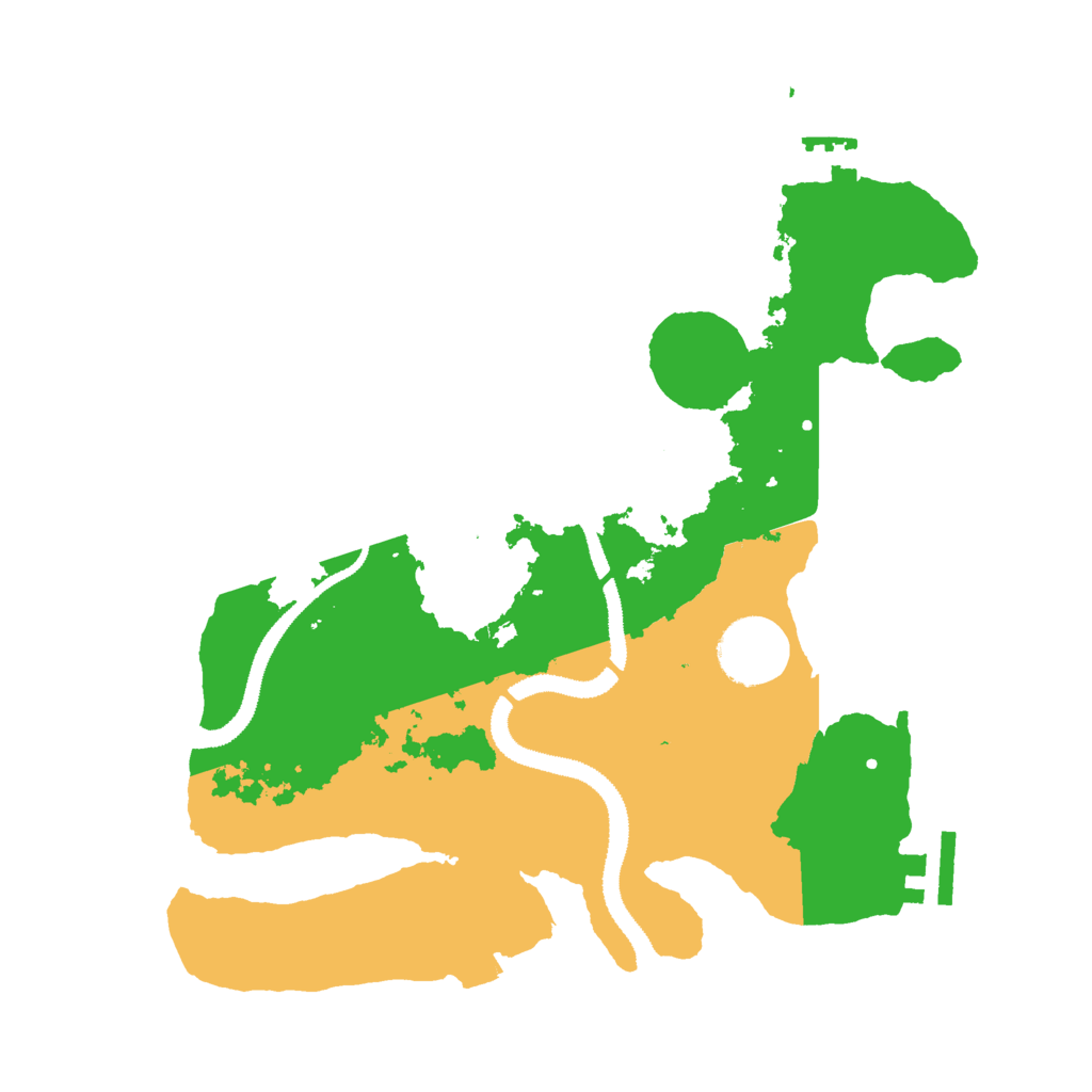 Biome Rust Map: Procedural Map, Size: 3000, Seed: 837527054
