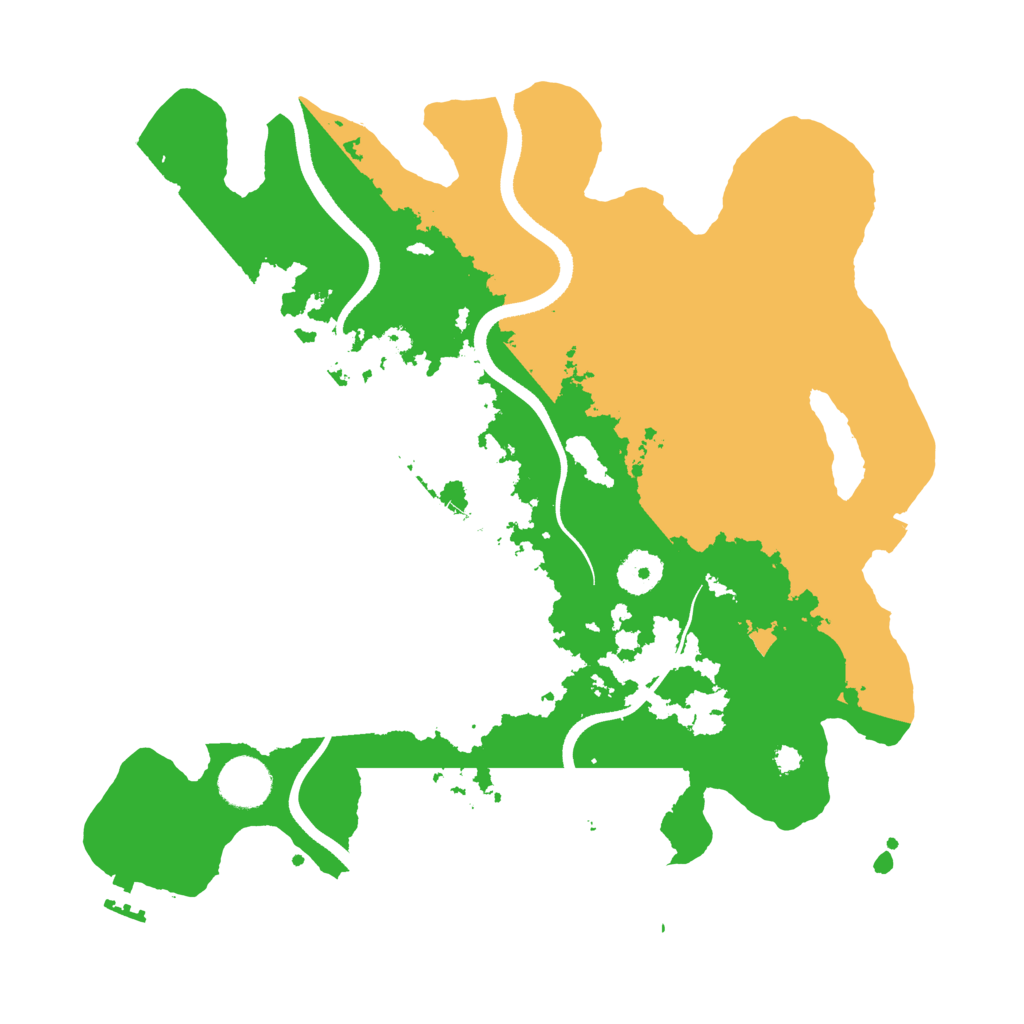 Biome Rust Map: Procedural Map, Size: 3500, Seed: 870148537