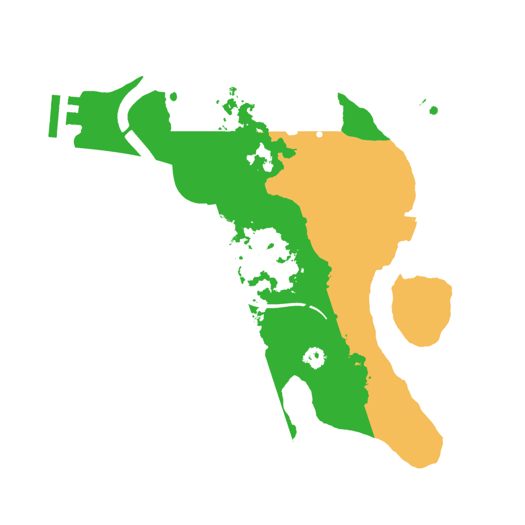 Biome Rust Map: Procedural Map, Size: 2500, Seed: 1994846036