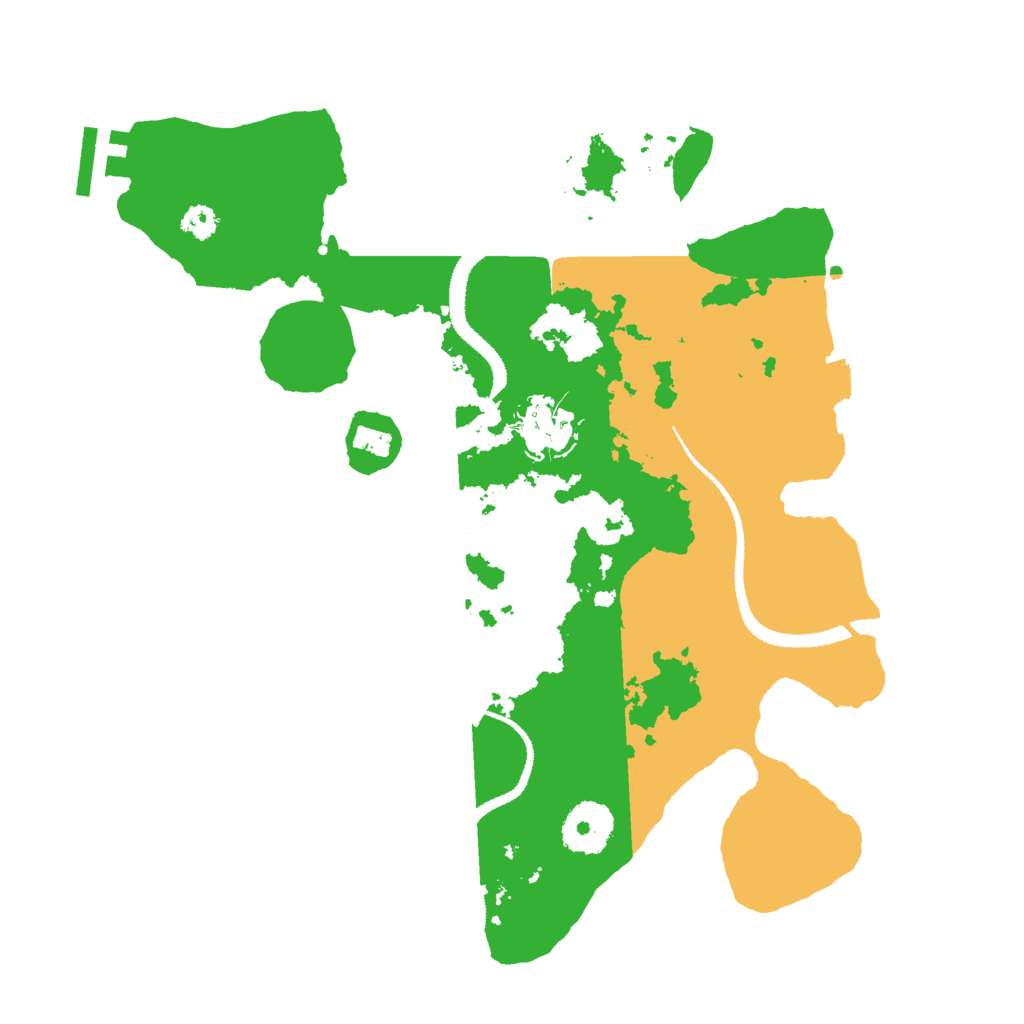 Biome Rust Map: Procedural Map, Size: 3000, Seed: 1636152256