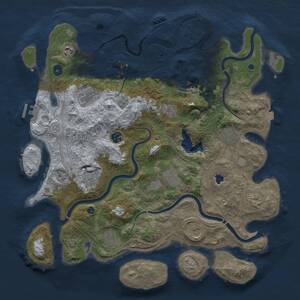 Thumbnail Rust Map: Procedural Map, Size: 4250, Seed: 163139163, 17 Monuments