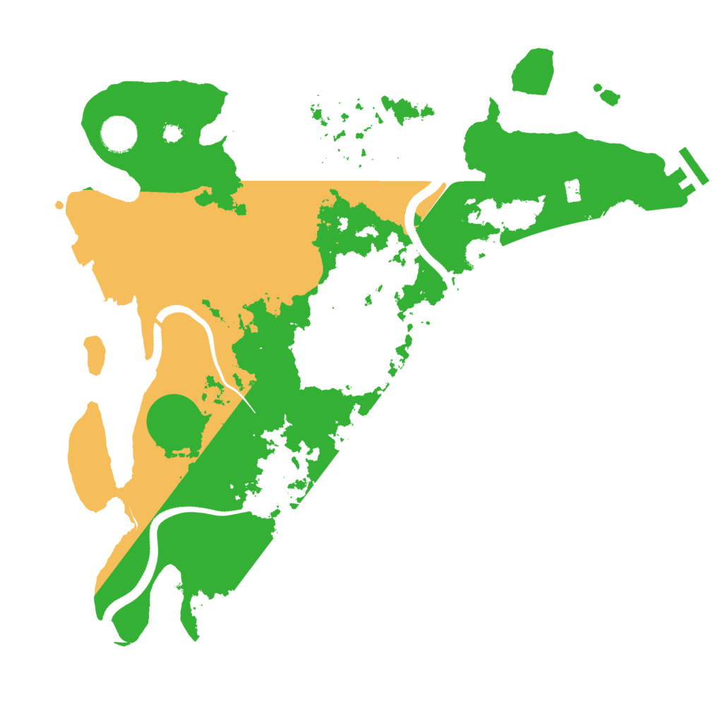Biome Rust Map: Procedural Map, Size: 3500, Seed: 543892254