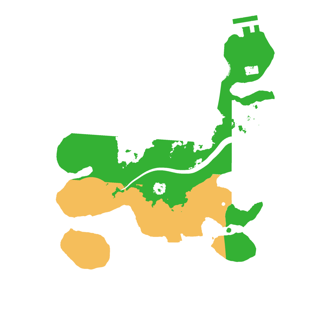 Biome Rust Map: Procedural Map, Size: 2500, Seed: 1048583