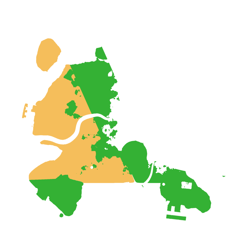 Biome Rust Map: Procedural Map, Size: 2500, Seed: 1457770614