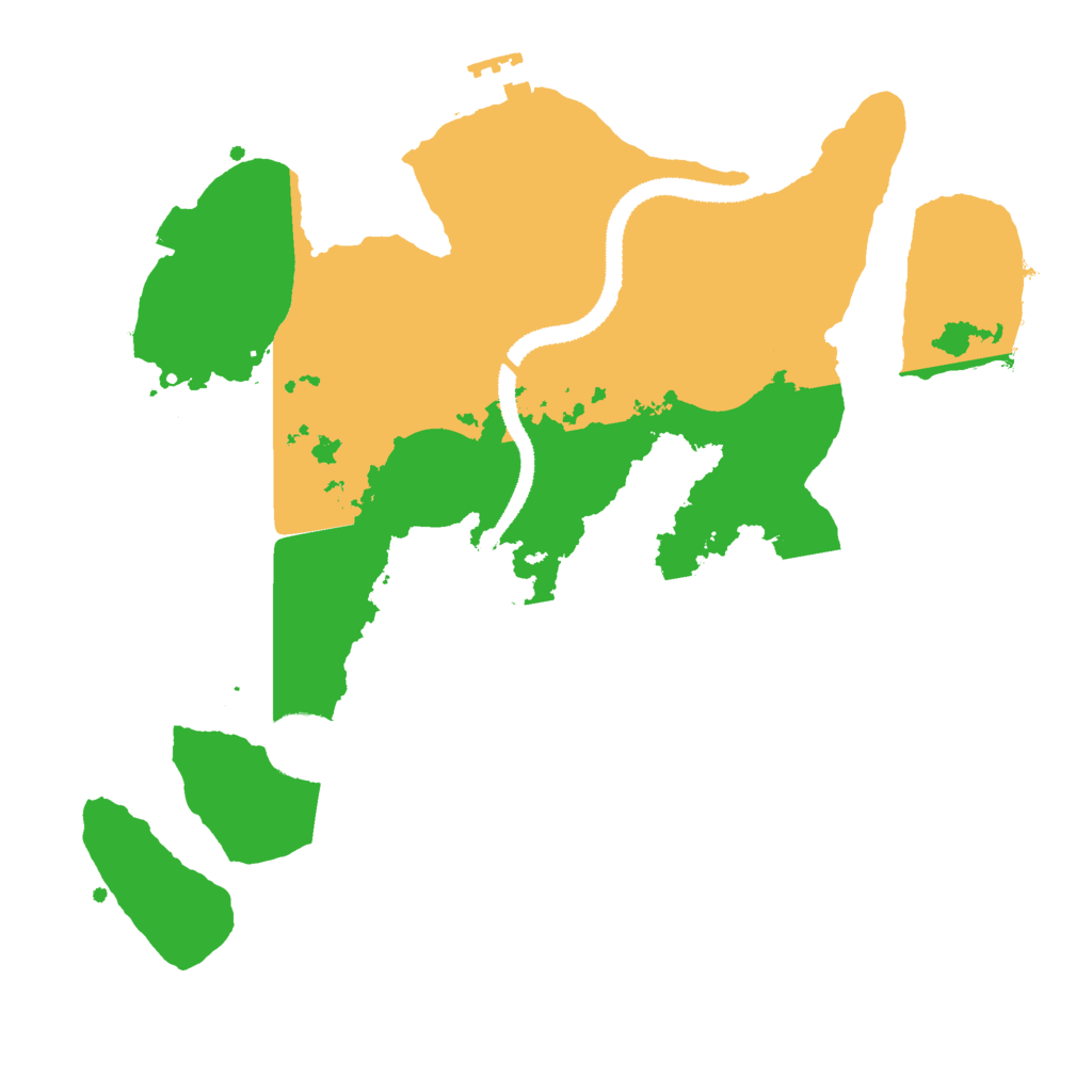 Biome Rust Map: Procedural Map, Size: 3000, Seed: 225613858