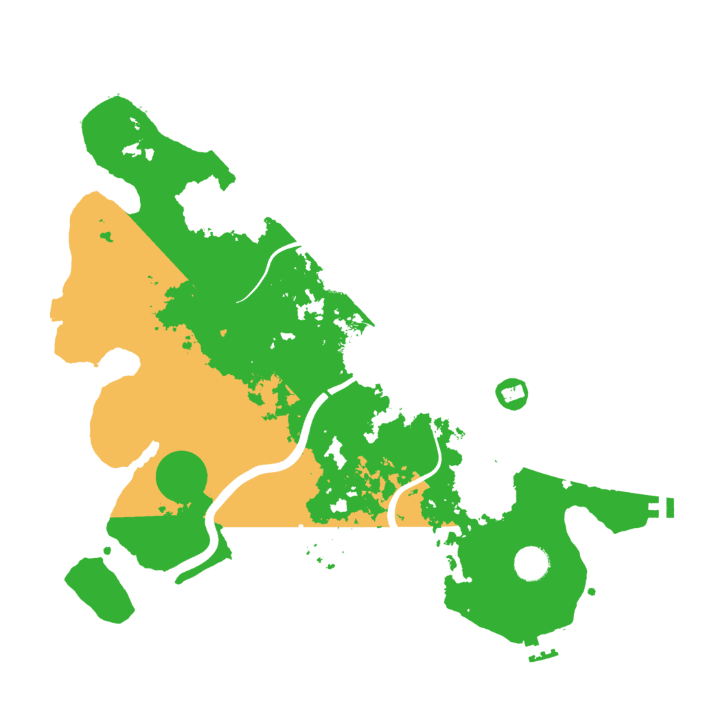 Biome Rust Map: Procedural Map, Size: 3600, Seed: 552529