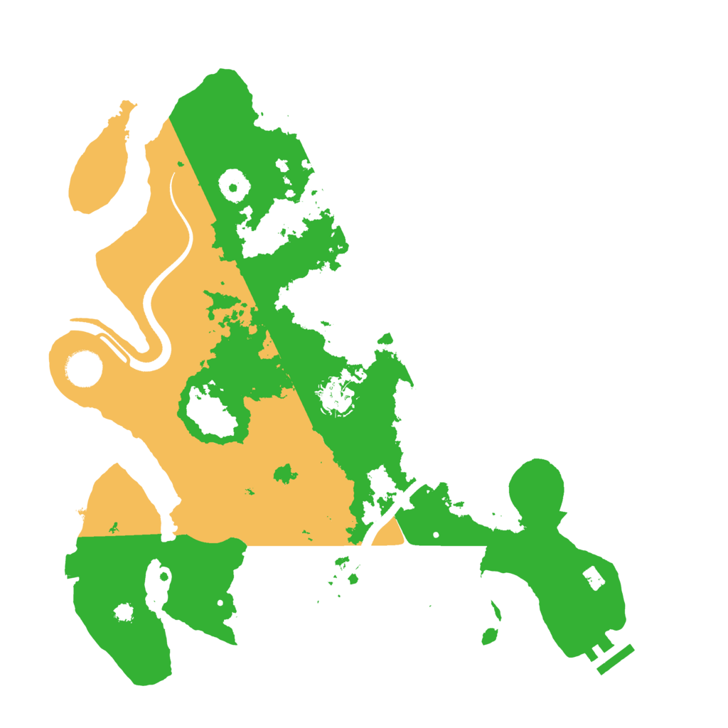 Biome Rust Map: Procedural Map, Size: 3500, Seed: 29964735