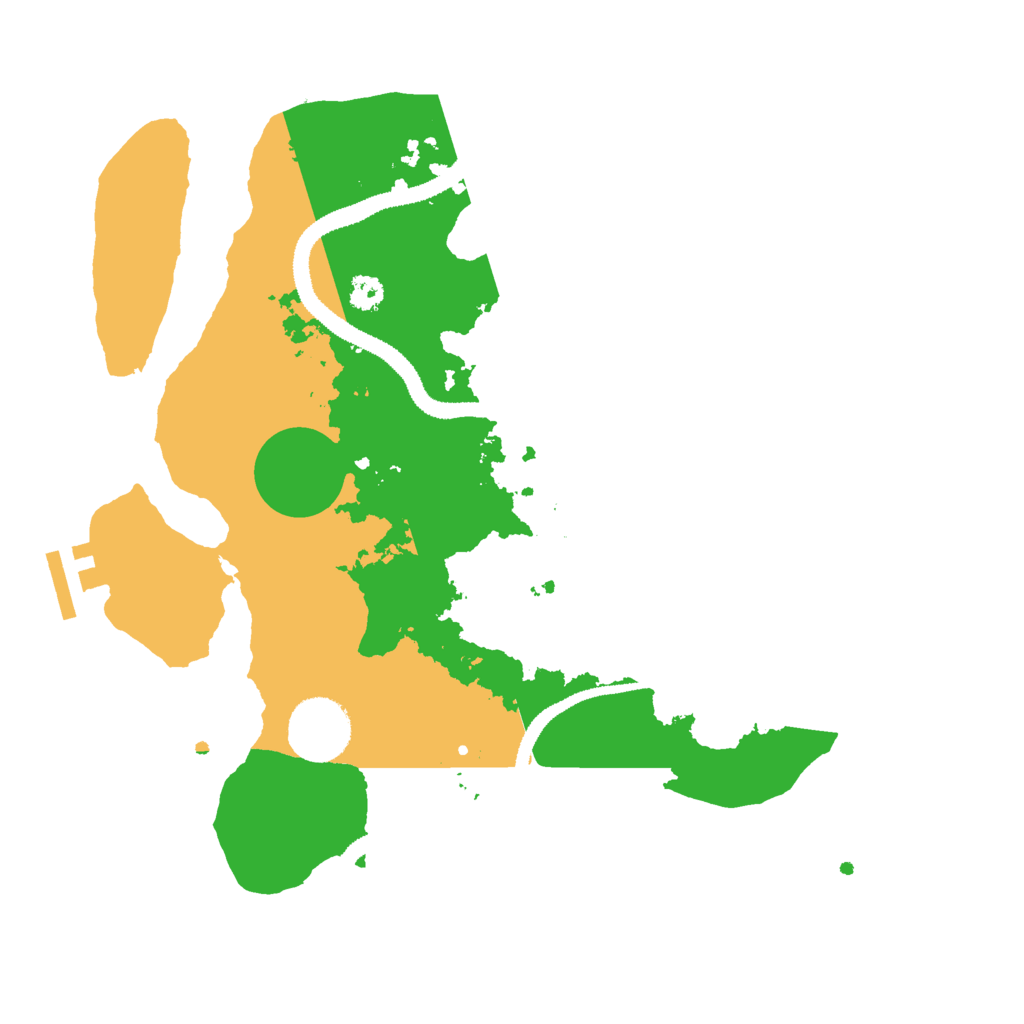 Biome Rust Map: Procedural Map, Size: 3000, Seed: 1672451162
