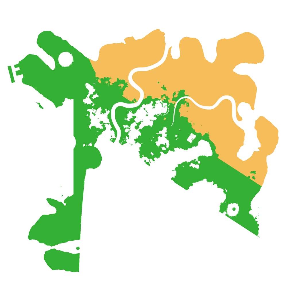 Biome Rust Map: Procedural Map, Size: 3500, Seed: 647365574