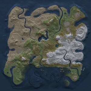 Thumbnail Rust Map: Procedural Map, Size: 4250, Seed: 1867317536, 17 Monuments