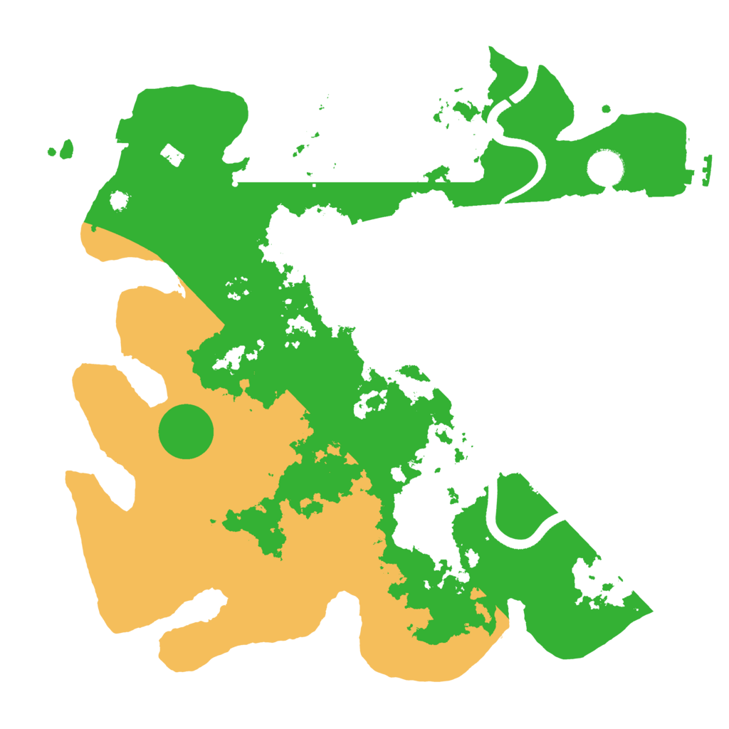 Biome Rust Map: Procedural Map, Size: 3500, Seed: 88741850