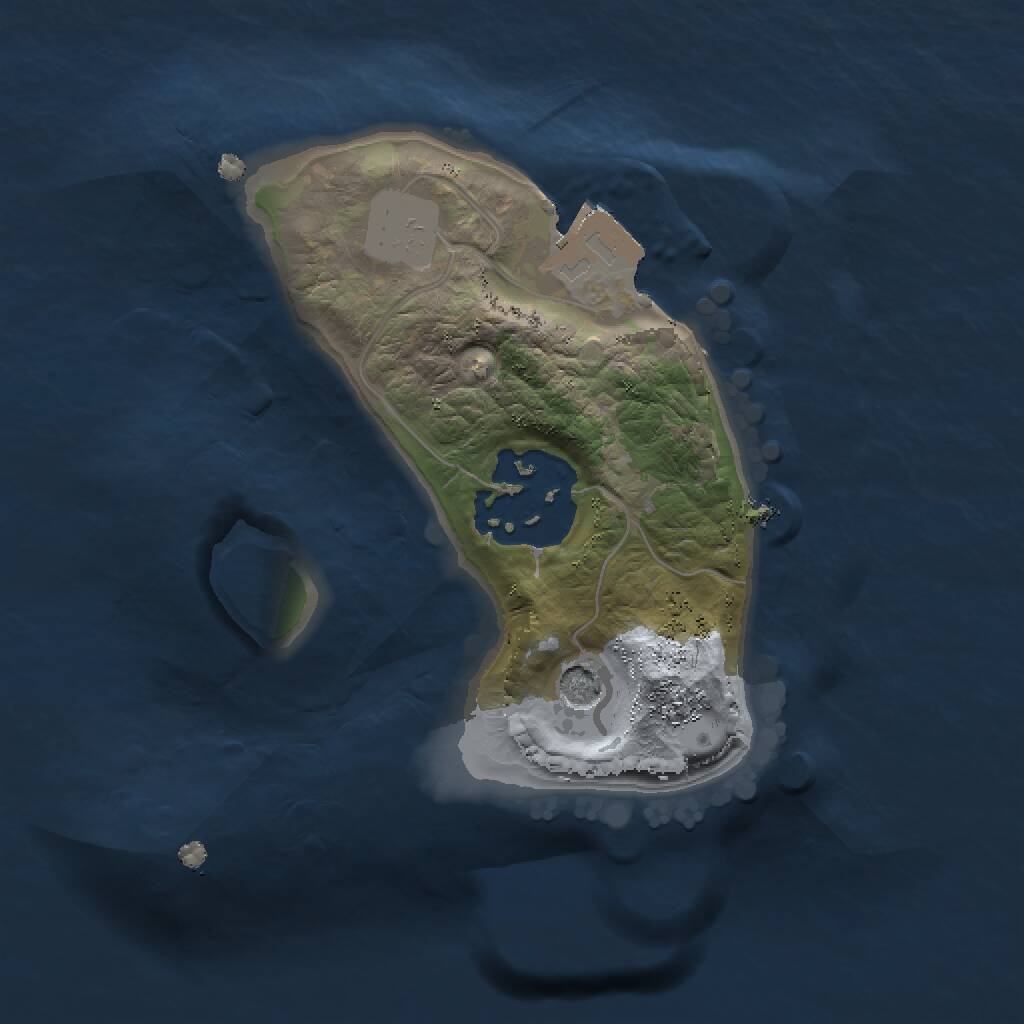 Rust Map: Procedural Map, Size: 1519, Seed: 50000, 3 Monuments