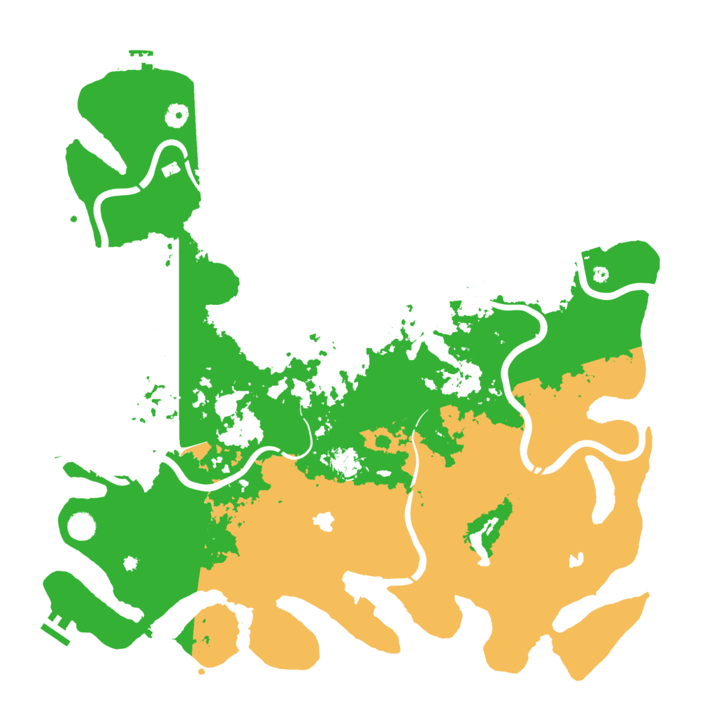Biome Rust Map: Procedural Map, Size: 4500, Seed: 724926945