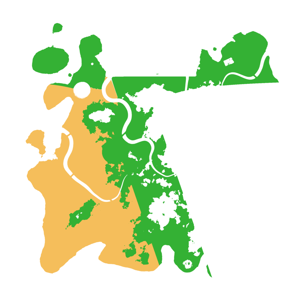 Biome Rust Map: Procedural Map, Size: 3500, Seed: 689
