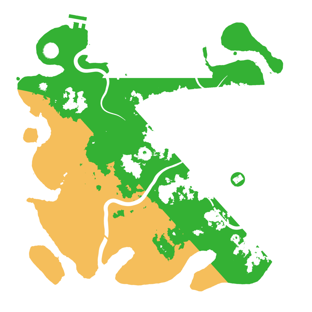 Biome Rust Map: Procedural Map, Size: 3500, Seed: 349924656