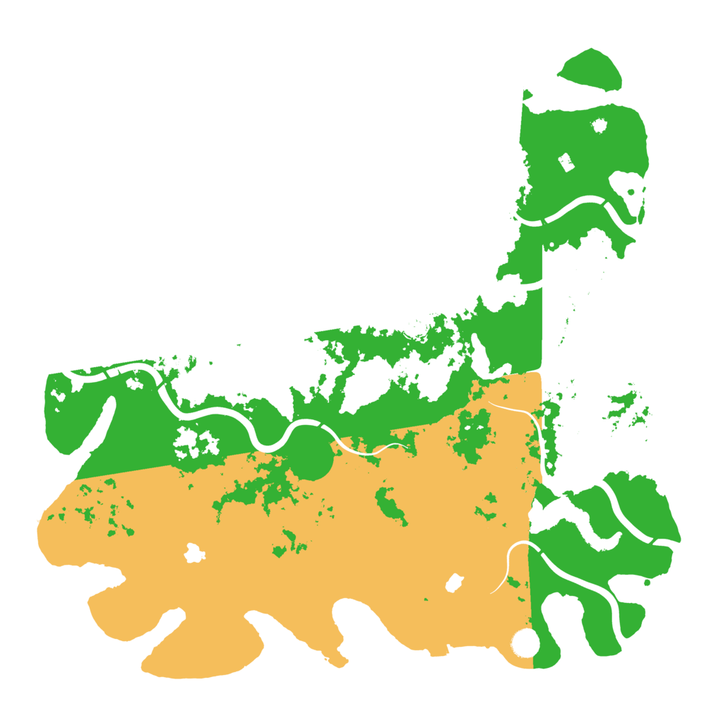 Biome Rust Map: Procedural Map, Size: 4500, Seed: 97692110