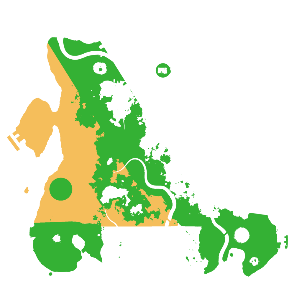 Biome Rust Map: Procedural Map, Size: 3500, Seed: 947439914