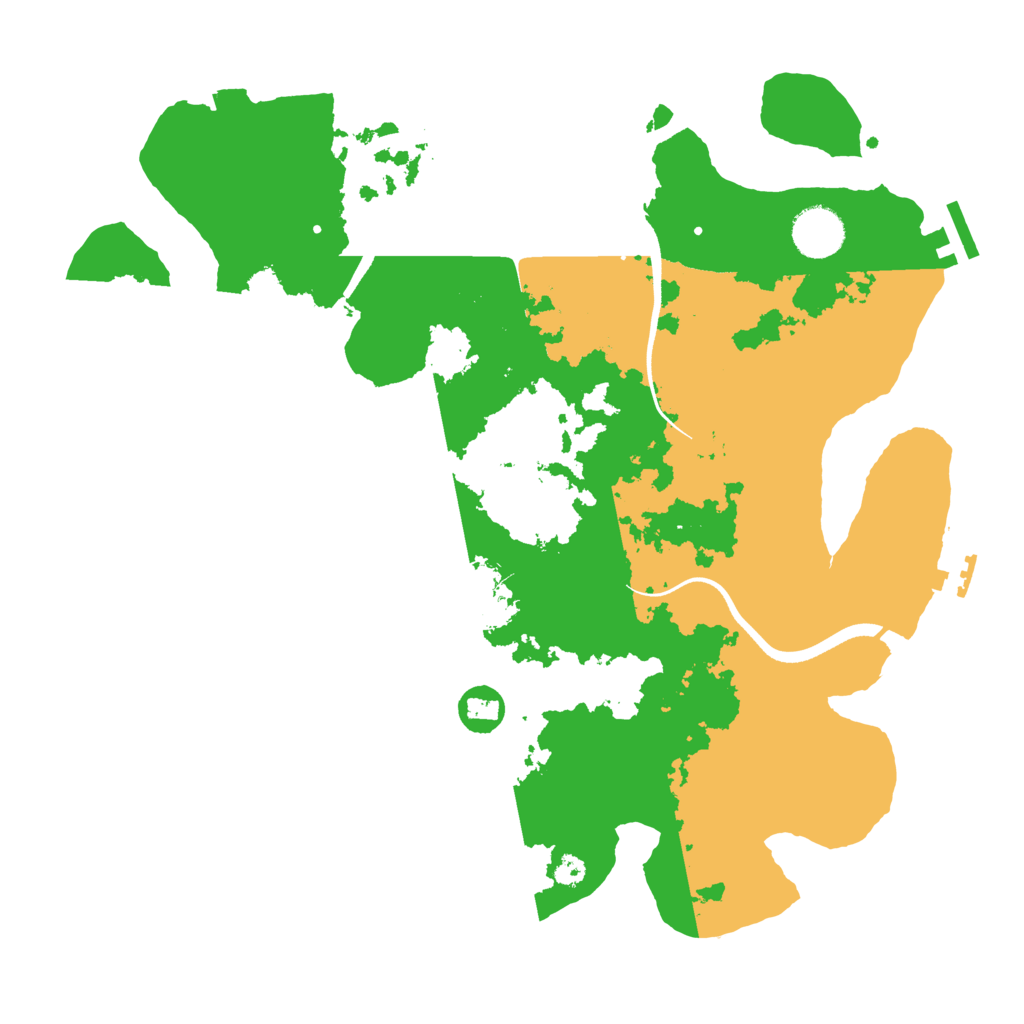 Biome Rust Map: Procedural Map, Size: 3500, Seed: 1275702816