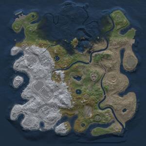 Thumbnail Rust Map: Procedural Map, Size: 4000, Seed: 1482858134, 15 Monuments
