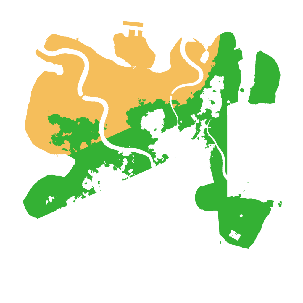 Biome Rust Map: Procedural Map, Size: 3000, Seed: 279241752