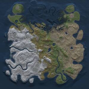 Thumbnail Rust Map: Procedural Map, Size: 4500, Seed: 1373627088, 17 Monuments