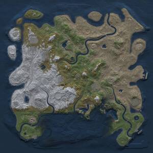 Thumbnail Rust Map: Procedural Map, Size: 4750, Seed: 1866391427, 17 Monuments