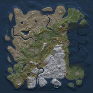 Thumbnail Rust Map: Procedural Map, Size: 4750, Seed: 1107202504, 17 Monuments