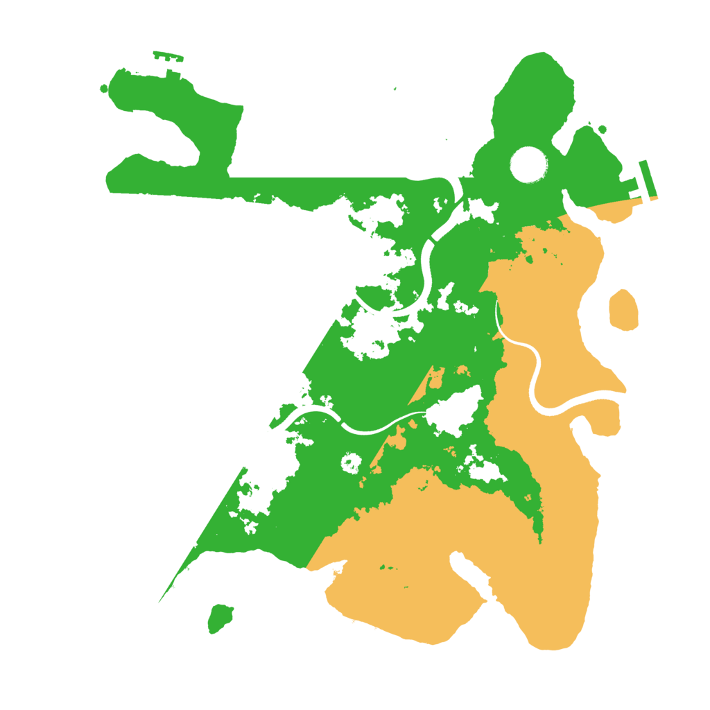 Biome Rust Map: Procedural Map, Size: 3500, Seed: 451987069