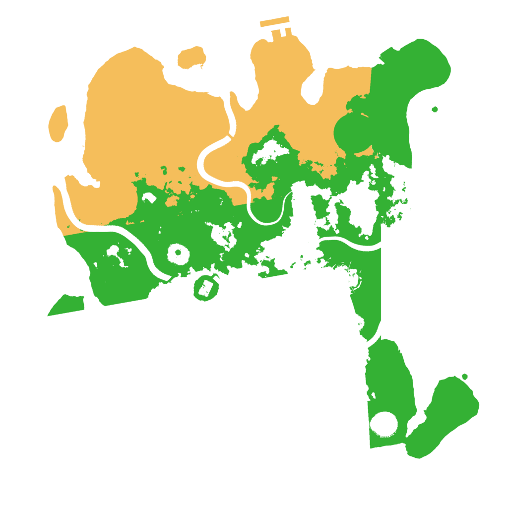 Biome Rust Map: Procedural Map, Size: 3500, Seed: 1374747651